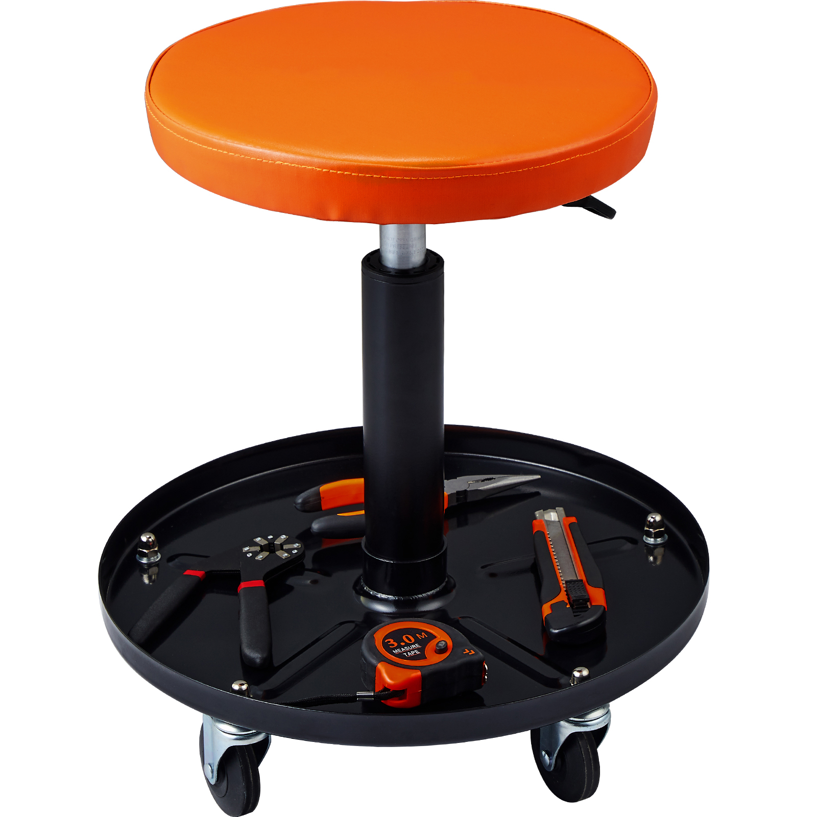 Auto Repair Shop - SucceBuy Mechanic Stool 250 LBS Rolling