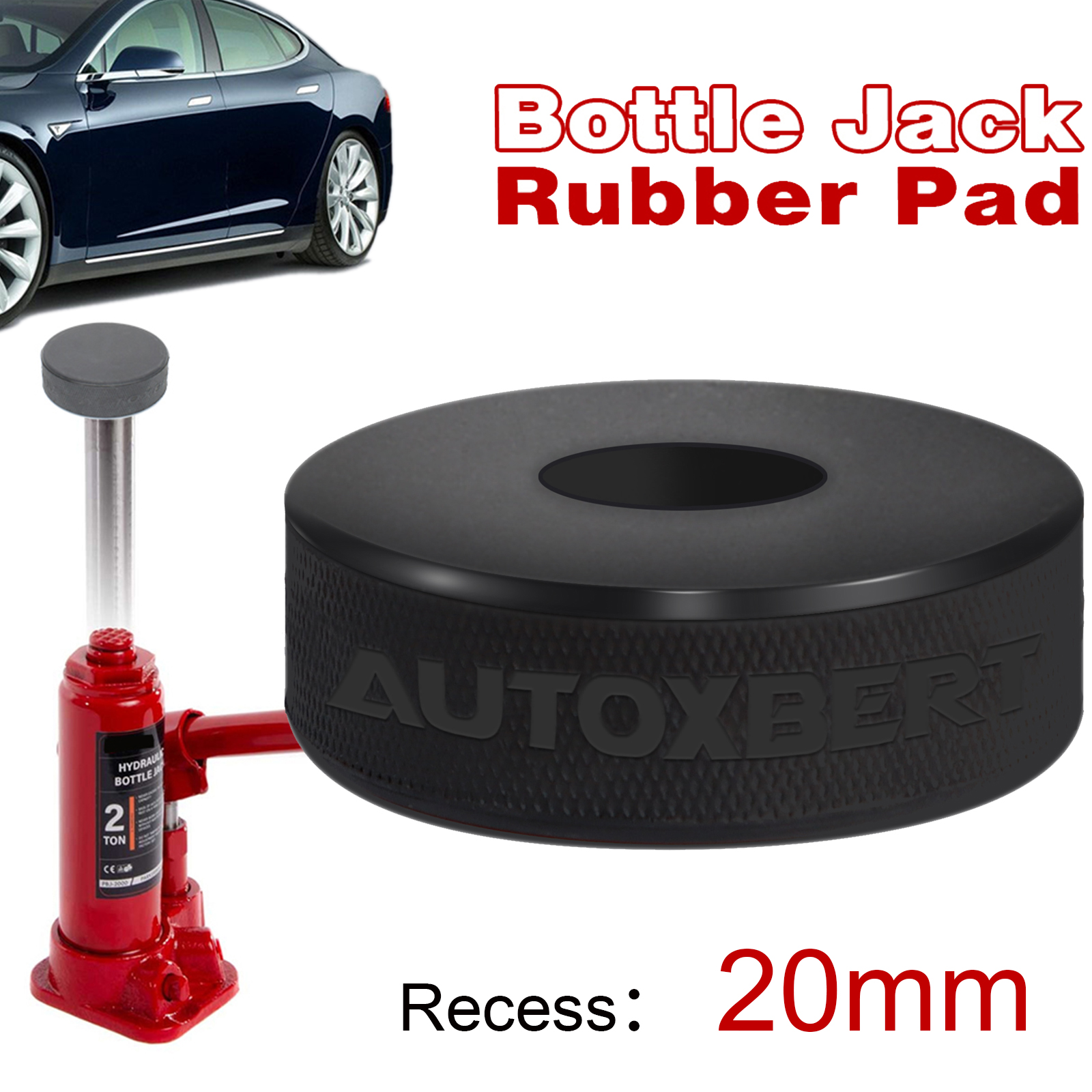 Transmission Jack Adapter - Rubber Bottle Jack Pad Protector Adapter