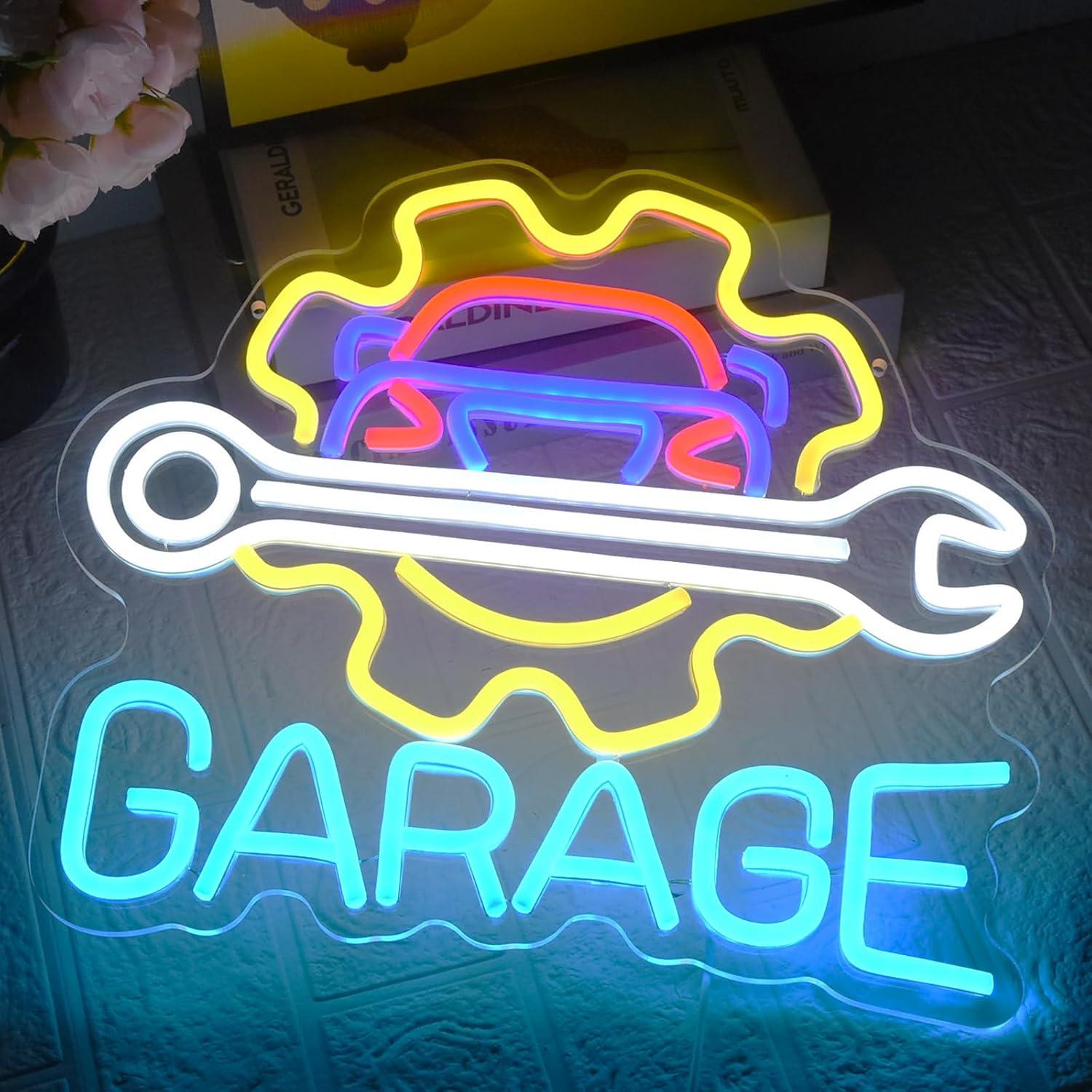 Garage Neon Sign USB Powered L - Auto Repair Shop ulasan dan harga