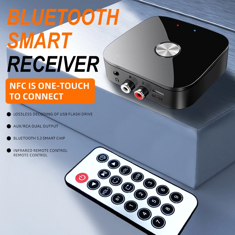 NFC Bluetooth-compatible 5.3 A - Transmission Jack Adapter ulasan dan harga