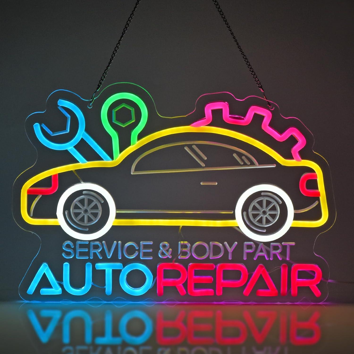 Auto Repair Neon Sign Neon Lig - Auto Repair Shop ulasan dan harga