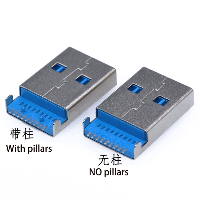 10PCS USB 3.0 A Type Male Plug - Transmission Jack Adapter ulasan dan harga
