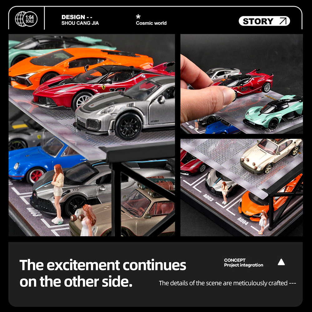 1/64 Two-story Parking Lot Sce - Auto Repair Shop ulasan dan harga