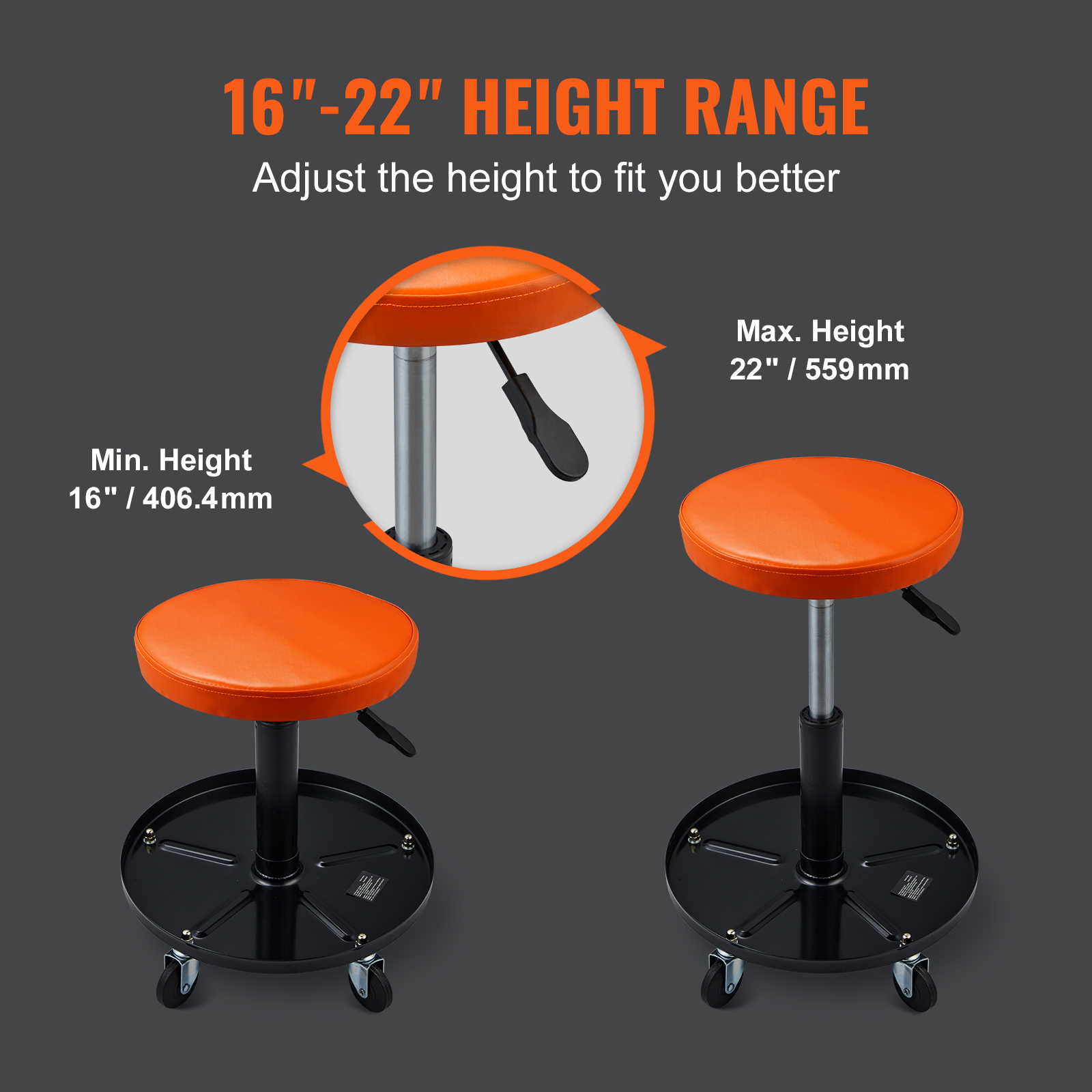 SucceBuy Mechanic Stool 250 LB - Auto Repair Shop ulasan dan harga