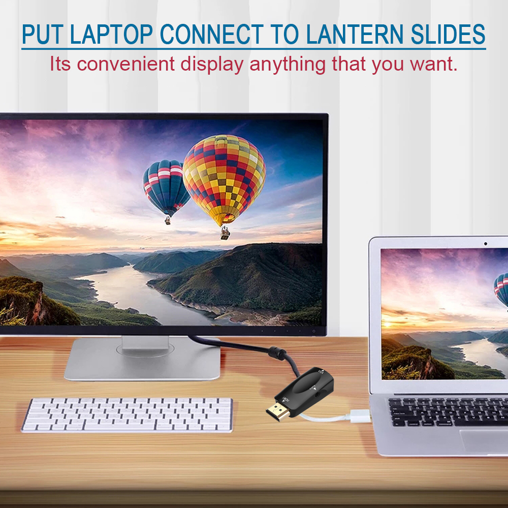 1080P HD HDMI-compatible to VG - Transmission Jack Adapter ulasan dan harga