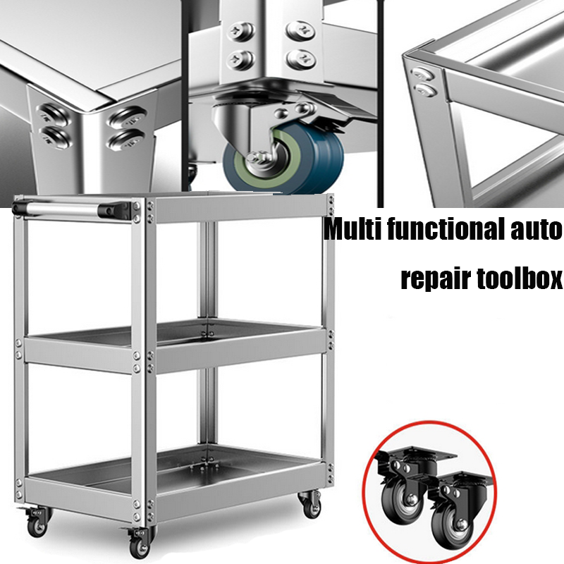 2/3 layers Trolley Stainless S - Auto Repair Shop ulasan dan harga